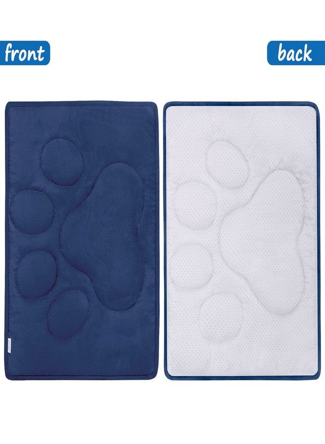 Coldwind Dog Crate Pad(23"x 36"),Washable Crate Mat with Anti-Slip Bottom, Dog Mats for Sleeping, Breathable Kennel Pad,Dark Colored to Hide Stains, Navy - Image 3